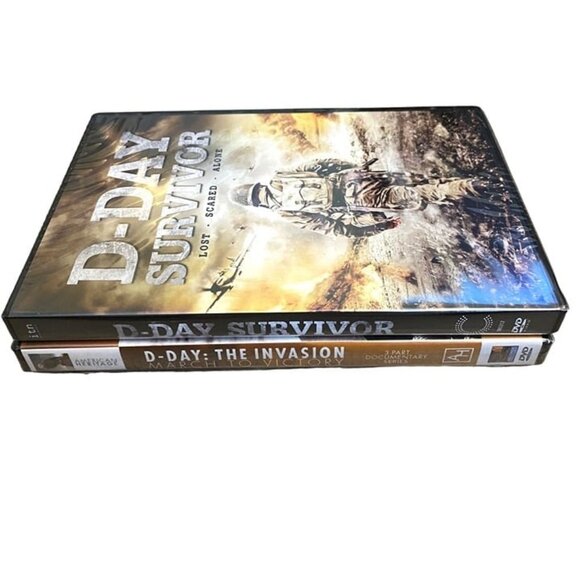 D-Day WWII DVD Lot D-Day Survivor Movie D-Day The Invasion March to Victory NEW - Picture 3 of 5